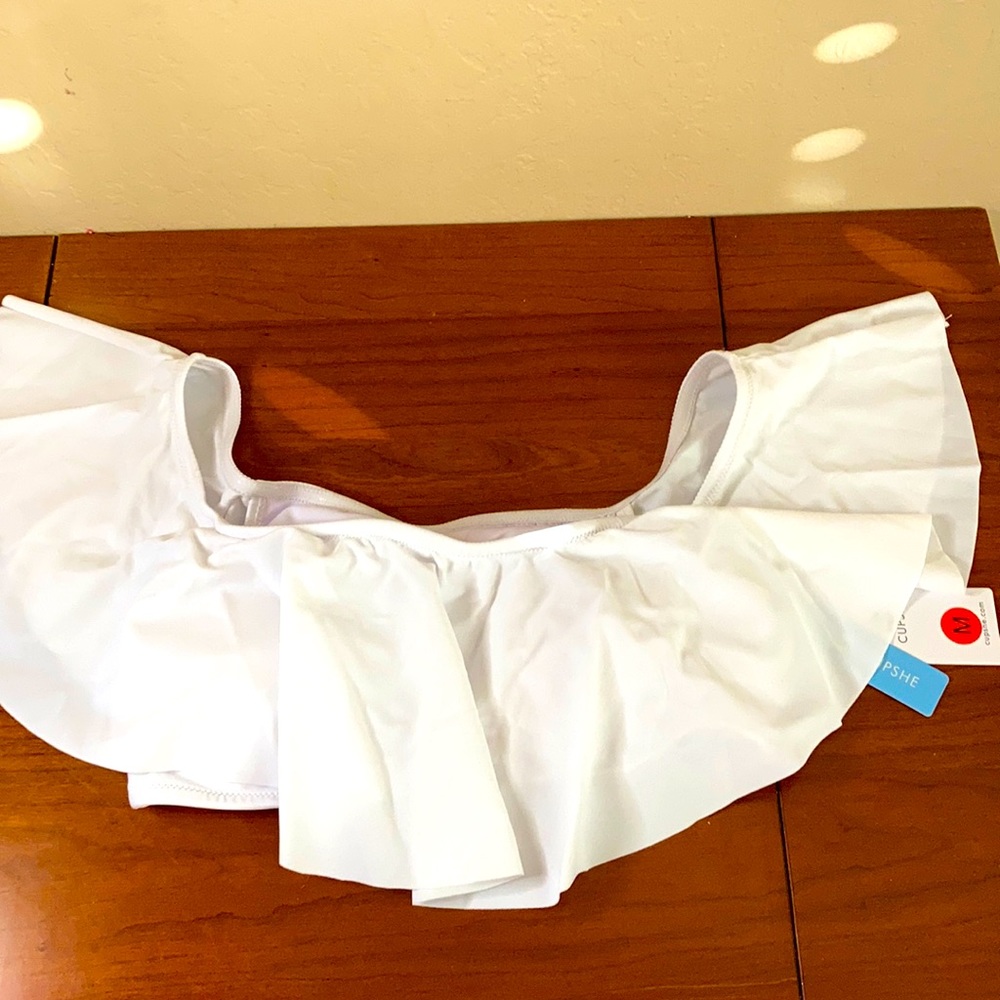 White Blouse Swim Top